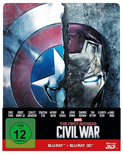 The first Avenger - Civil War  3D: 3D+2D, Steelbook Edition [3D Blu-ray]