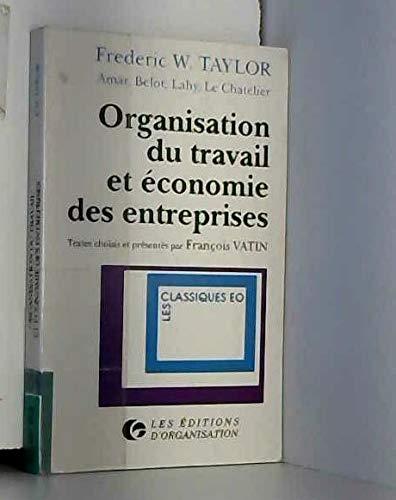 Organisation du travail et économie des entreprises