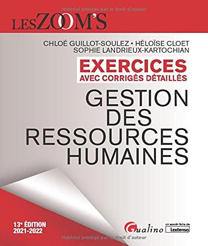 Gestion des ressources humaines : exercices avec corrigés détaillés : 2021-2022