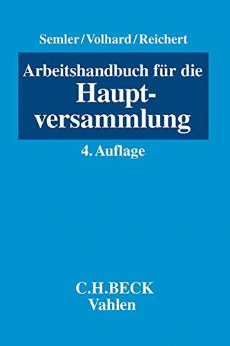 Arbeitshandbuch für die Hauptversammlung