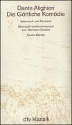 Die Göttliche Komödie. Italienisch und Deutsch. Übersetzt und kommentiert von Hermann Gmelin (vollständige Ausgabe, Text und Kommentar, fotomechanischer Nachdruck), 6 Bde.