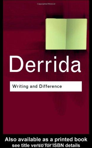 Writing and Difference (Routledge Classics)