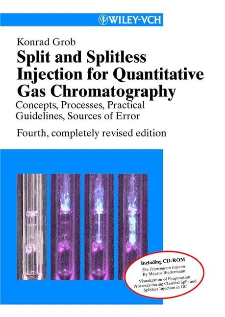 Split and Splitless Injection for Quantitative Gas Chromatography: Concepts, Processes, Practical Guidelines, Sources of Error