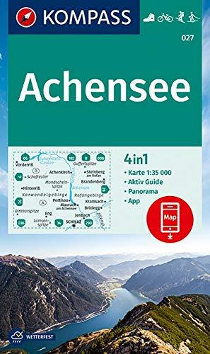 KOMPASS Wanderkarte Achensee: 4in1 Wanderkarte 1:35000 mit Panorama und Aktiv Guide inklusive Karte zur offline Verwendung in der KOMPASS-App. ... Langlaufen. (KOMPASS-Wanderkarten, Band 27)