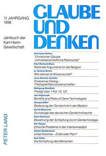 Glaube und Denken: Jahrbuch der Karl-Heim-Gesellschaft.  11. Jahrgang 1998