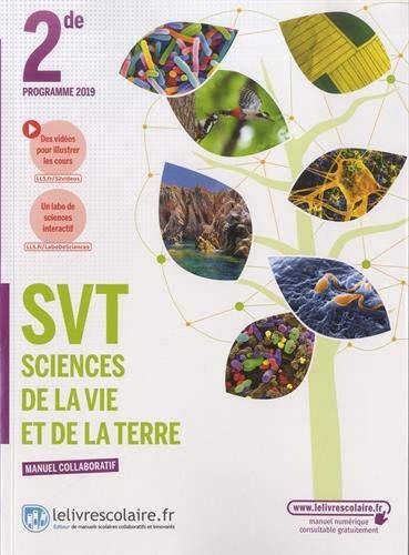 SVT, sciences de la vie et de la terre 2de : programme 2019