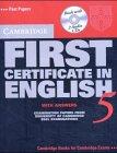 Cambridge First Certificate in English 5 with Answers: Examination Papers from the University of Cambridge Local Examinations Syndicate [With 2 Audio (Fce Practice Tests)