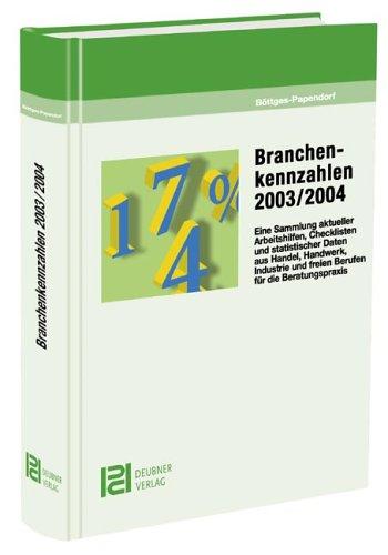 Branchenkennzahlen 2003/2004