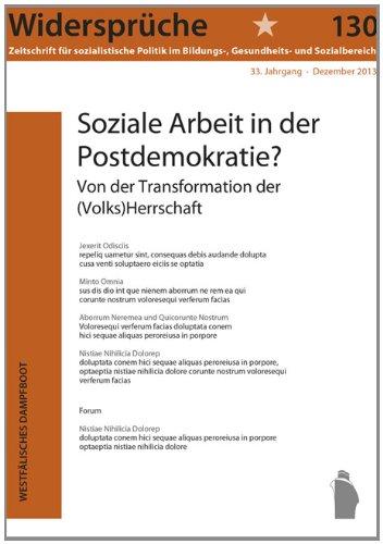 Soziale Arbeit in der Postdemokratie