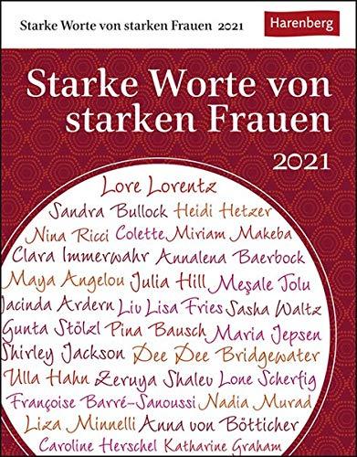 Starke Worte von starken Frauen Kalender 2021