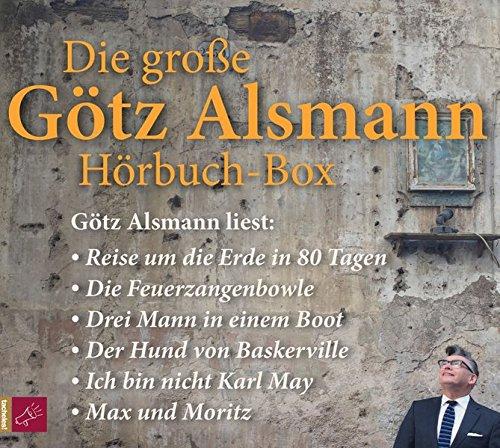 Die große Götz Alsmann Hörbuch-Box: Drei Mann in einem Boot / Die Feuerzangenbowle / Der Hund von Baskerville / Ich bin nicht Karl May / Max und Moritz / Reise um die Erde in 80 Tagen