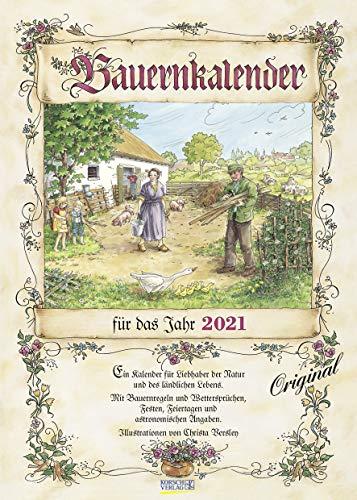 Bauernkalender 2021: Wandkalender mit Bauernweisheiten und passenden Bildern. DIN A3 mit Foliendeckblatt.