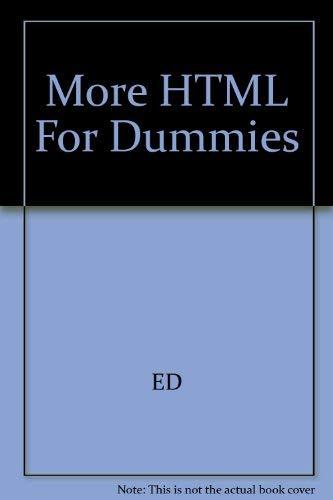 More Html for Dummies