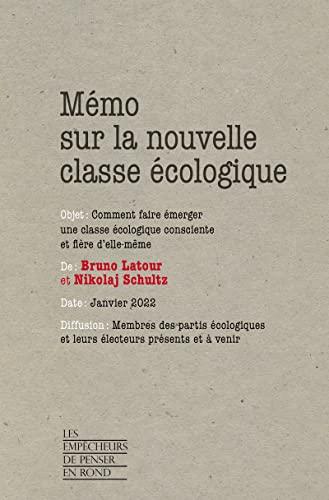 Mémo sur la nouvelle classe écologique : comment faire émerger une classe écologique consciente et fière d'elle-même