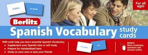 Spanish Berlitz Vocabulary Study Cards (Berlitz Study Cards)