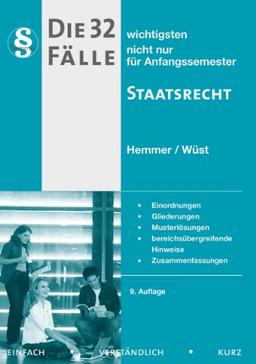 Die 32 wichtigsten Fälle zum Staatsrecht: Nicht nur für Anfangssemester