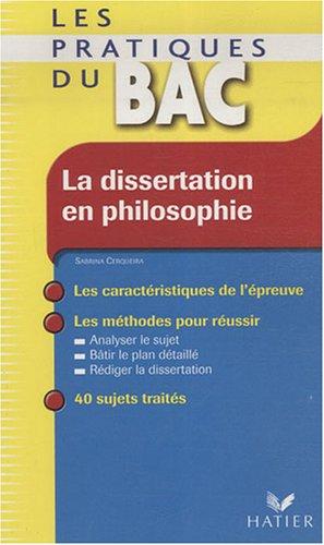 La dissertation en philosophie