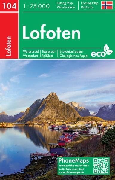 Lofoten, Wander - Radkarte 1 : 75 000 (PhoneMaps Wander - Radkarte Norwegen)