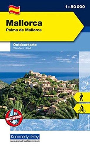 Mallorca, Palma de Mallorca Outdoorkarte 1 : 80.000: Illa de Cabrera. Wanderwege, Radwanderwege, Nordic Walking (Kümmerly+Frey Outdoorkarte International)