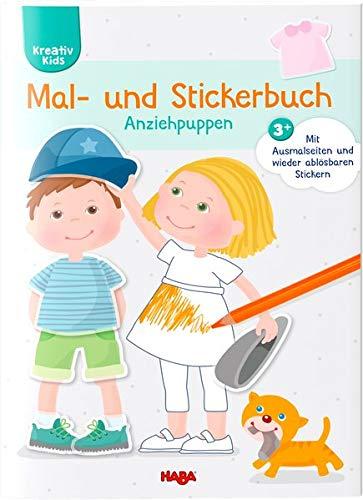 Mal- und Stickerbuch Anziehpuppen (Kreativ Kids)