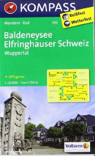 Baldeneysee - Elfringhauser Schweiz - Wuppertal 1 : 25 000: Wanderkarte mit Radtouren. GPS-genau