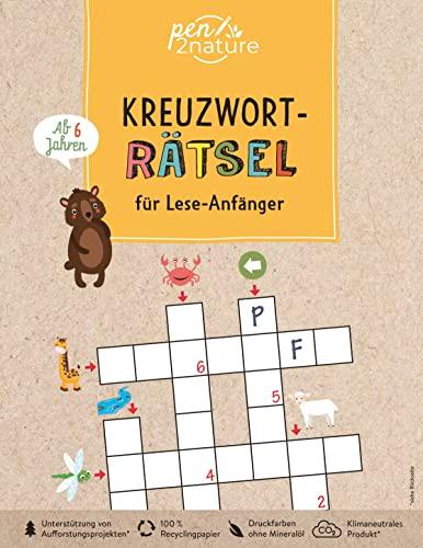 Kreuzworträtsel für Lese-Anfänger: pen2nature: 100% Recyclingpapier • klimaneutrale Produktion • unterstützt Aufforstungsprojekte (pen2nature kids)