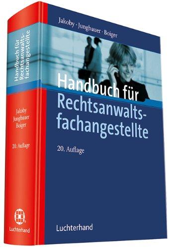 Handbuch für Rechtsanwaltsfachangestellte