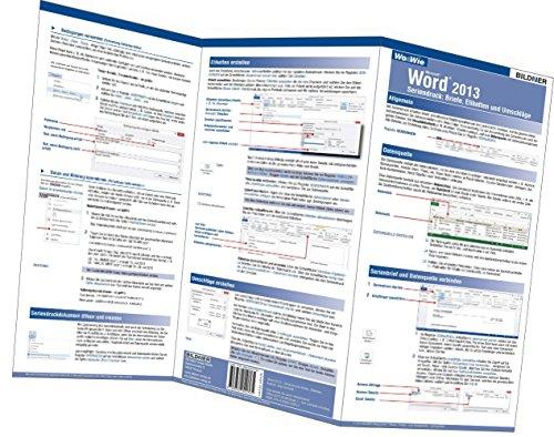 Word 2013 Seriendruck: Briefe, Etiketten und Umschläge