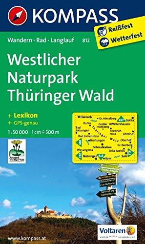 Westlicher Naturpark Thüringer Wald: Wanderkarte mit Kurzführer, Radwegen und Loipen. GPS-genau. 1:50000 (KOMPASS-Wanderkarten, Band 812)