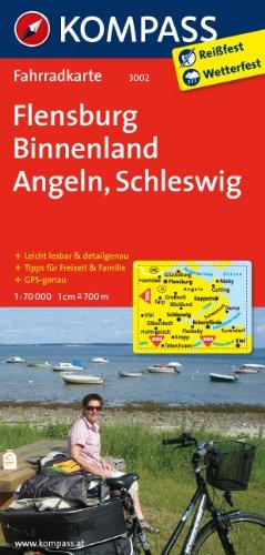 Flensburg Binnenland - Angeln - Schleswig 1:70000: Fahrradkarte. GPS-genau. 1:70000