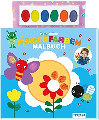 Mein tolles Fingerfarben Malbuch: Mit Farbpalette!