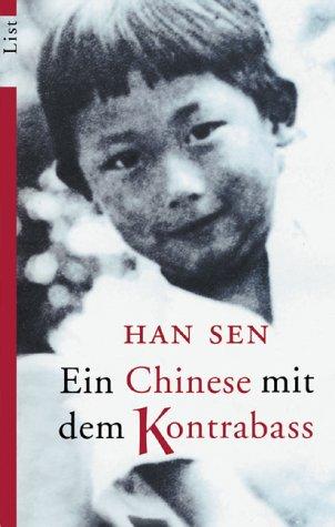 Ein Chinese mit dem Kontrabass