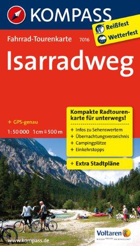 Isarradweg: Fahrrad-Tourenkarte. GPS-genau. 1:50000. (KOMPASS-Fahrrad-Tourenkarten)