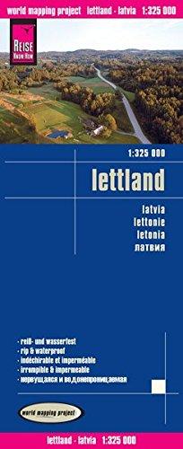 Reise Know-How Landkarte Lettland (1:325.000): world mapping project