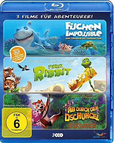 Abenteurer-Box - Fischen Impossible/Prinz Ribbit/Ab durch den Dschungel [3D Blu-ray]