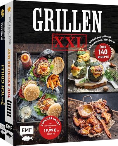 Grillen XXL – Doppelt stark: 2 Grill-Bücher im Set: Über 140 Rezepte mit Craft Beer Guide und großem American-BBQ-Spezial – Alles übers Grillen und Smoken