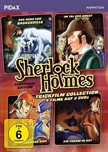 Sherlock Holmes Trickfilm Collection / 4 spannende Filme nach den Romanen von Sir Arthur Conan Doyle (Pidax Film- und Hörspielverlag) [2 DVDs]