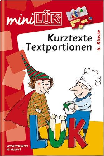 miniLÜK: Kurztexte, Textportionen 4. Klasse