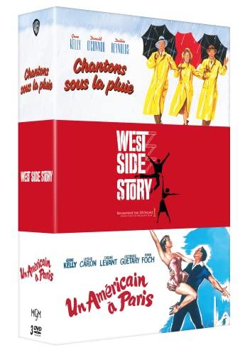 Comédies musicales - coffret 3 films : chantons sous la pluie + un américain à paris + west side story [FR Import]