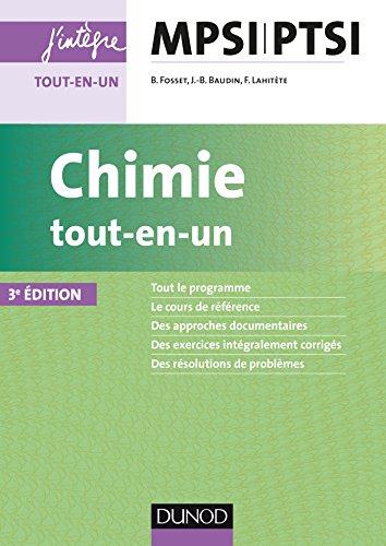 Chimie tout-en-un MPSI, PTSI