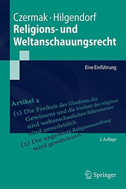 Religions- und Weltanschauungsrecht: Eine Einführung (Springer-Lehrbuch)