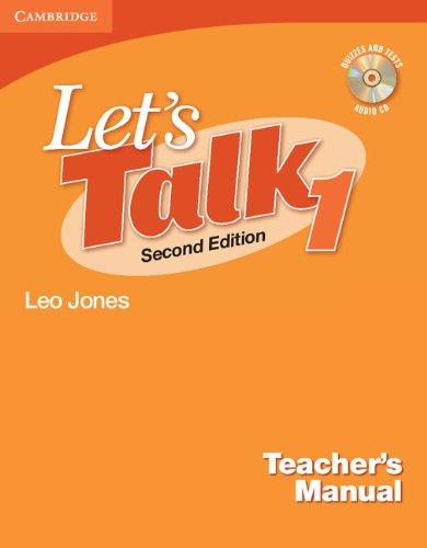 Let's Talk Level 1 Teacher's Manual with Audio CD (Let's Talk (Cambridge Teacher's Manuals))