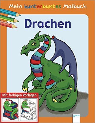 Mein kunterbuntes Malbuch: Drachen