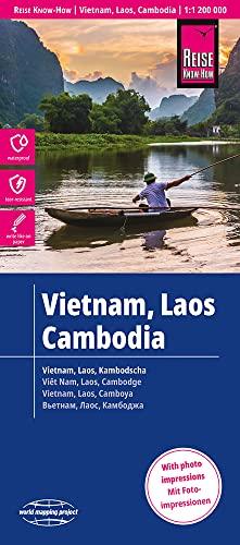 Reise Know-How Landkarte Vietnam, Laos, Kambodscha (1:1.200.000): reiß- und wasserfest (world mapping project)