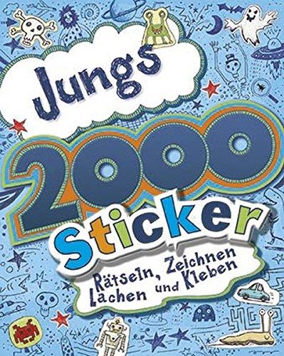 Jungs 2000 Sticker: Rätseln, Zeichnen, Lachen und Kleben