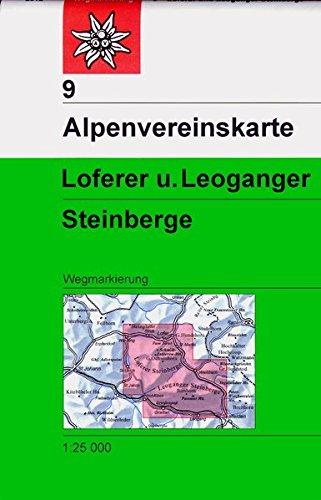 Loferer- und Leoganger Steinberge: Topographische Karte 1:25.000 (Alpenvereinskarten)