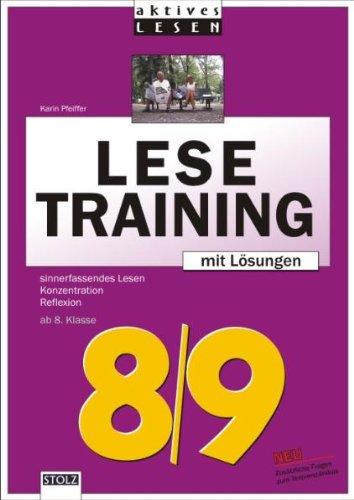 Lustiges Lesetraining 8./9. Schuljahr