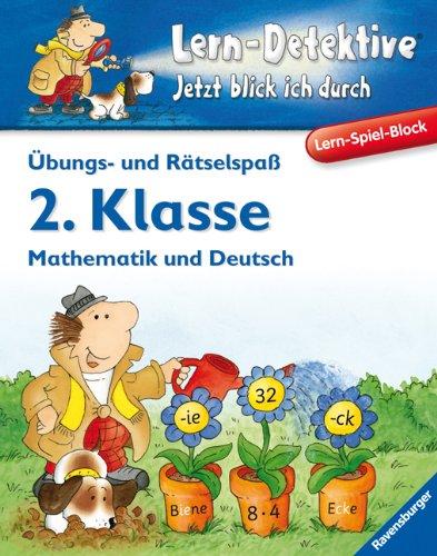 Lern-Spiel-Block: Übungs- und Rätselspaß (2. Klasse): Mathematik und Deutsch