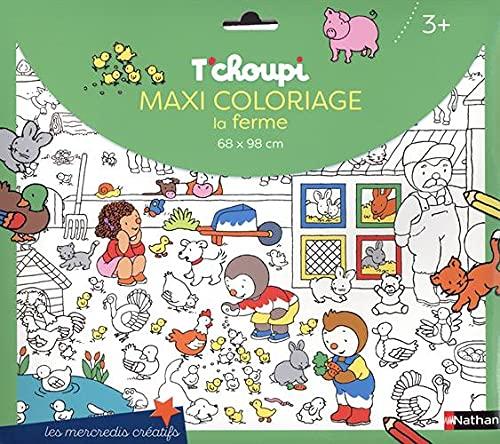 T'choupi : maxi coloriage : la ferme