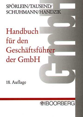 Handbuch für den Geschäftsführer der GmbH